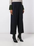 cropped wide leg trousers