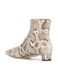 python skin ankle boots