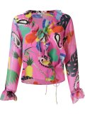 'Niemeyer' wrap blouse