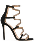 geometric straps sandals