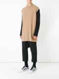 cropped sleeve T-shirt