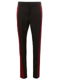 contrast side band trousers