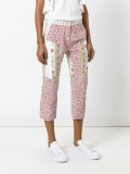 floral print cropped trousers