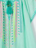 embroidered cheesecloth dress
