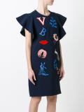 multi patch dress