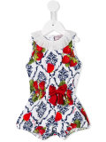 strawberry print shorties