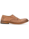 distressed derby shoes