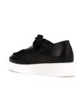 panelled lace-up shoes