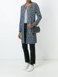 textured midi coat