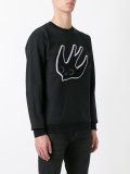 logo appliquè sweatshirt