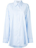 oversized candy stripe shirt