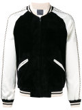 textured panel bomber jacket