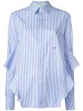 ruffle striped shirt