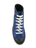 trompe-l'oeil hi-top sneakers