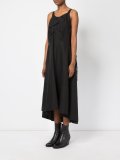 draped panel midi dress