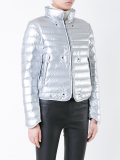 metallic puffer jacket