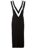 plunging V-neck dress