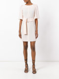 belted mini dress