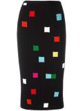 square pattern skirt