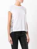 open back scarf print T-shirt