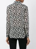 semi-sheer star print shirt