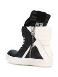 Geomasket hi-top sneakers