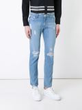 ripped slim-fit jeans