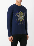 octopus motif sweatshirt