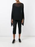 pleated cropped trousers 