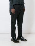 stitch detail tailored trousers