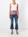 pleated trim top