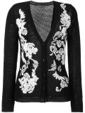 rose embroidered cardigan