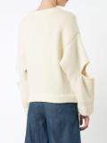cut out fuzzy sweater