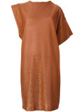 sparkly knit asymmetric dress