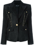 lace-up detailed blazer