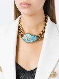 chunky chain stone necklace