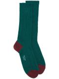 contrast heel and toe socks 