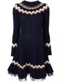 chevron knitted dress