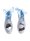 high shine espadrilles 