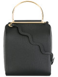 waved strap cross body bag 