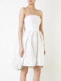 strapless floral dress