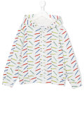 pencil print hoodie 