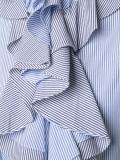 'Thin Stripe Longsleeved Ruffled' shirt