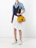 flap closure tote bag