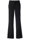 frayed flared trousers