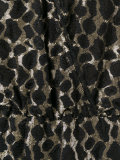 metallic print dress