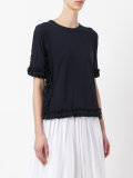 ruched trim T-shirt 