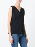 sleeveless V-neck top