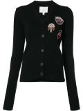 multi-patch cardigan