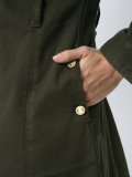 belted parka